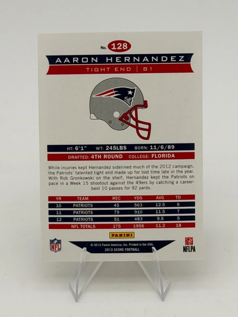 Patriots Greats Set Lot Tom Brady Aaron Hernandez Rob Gronkowski Cards Panini